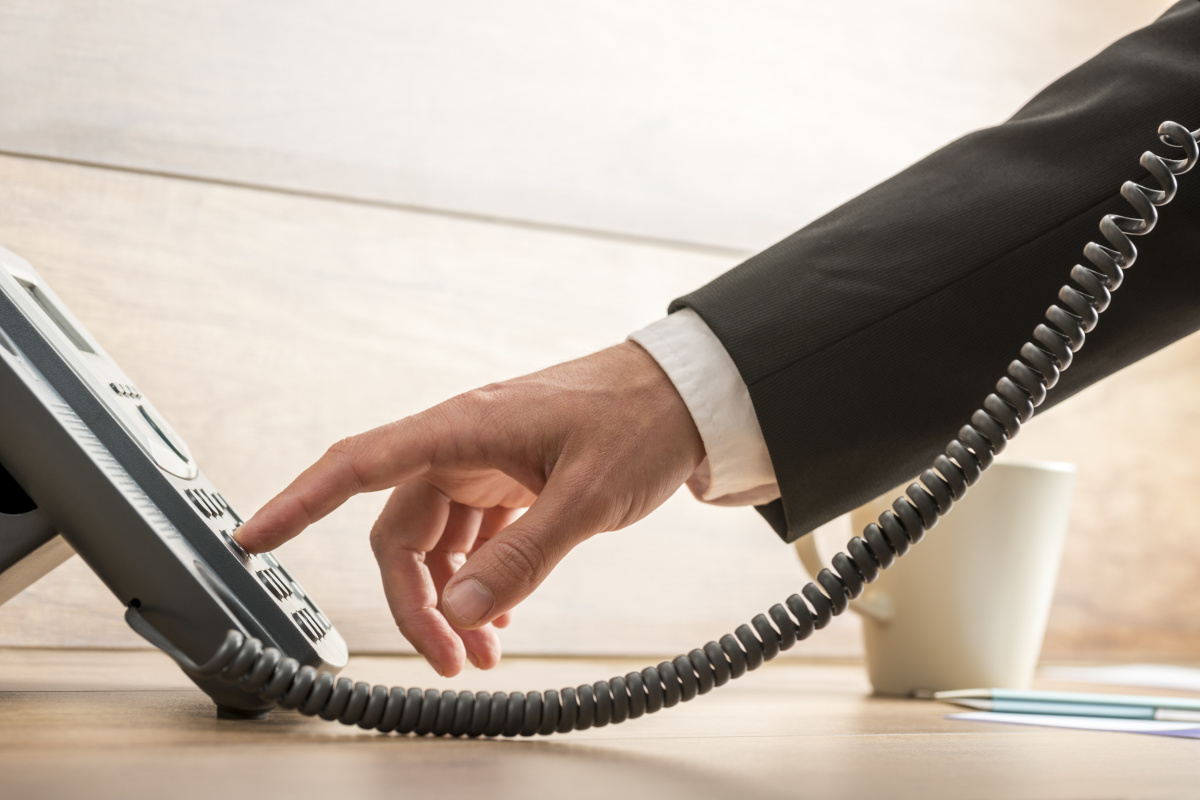 Man making a phone call