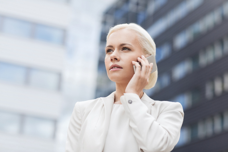 Business Woman on Cell Phone