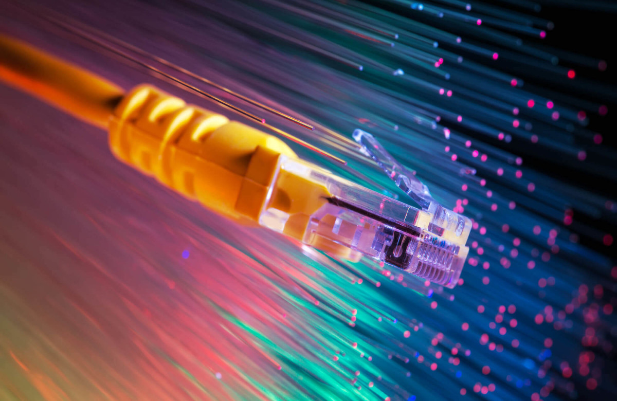 Cabel on colorful background